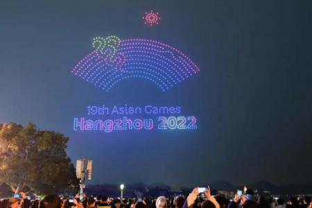2022杭州亚运会无人机表演时间 持续多久