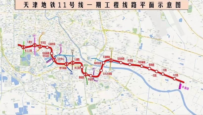 2022天津地铁11号线什么时候开通 附线路图
