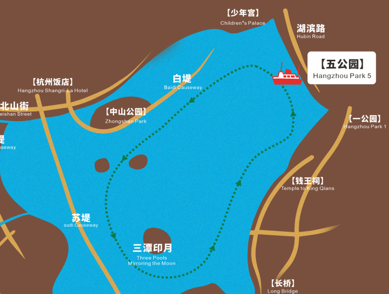 2022杭州西湖游船多少钱 附游船路线