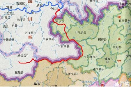 贵州赤水河经过哪些地方 附赤水河地图