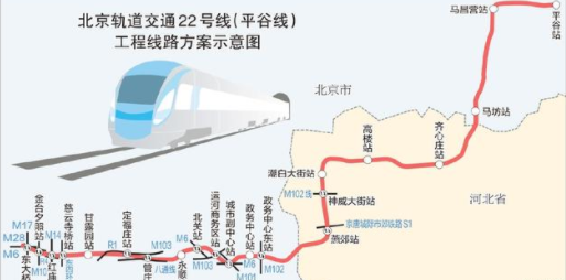 北京地铁22号线最新线路图