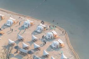 7月起东湖沙滩透明泡泡星空屋和天幕营地正式开业
