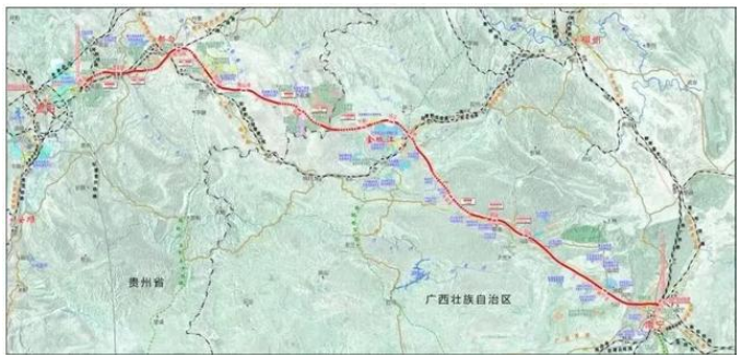 贵南高铁线路图及站点