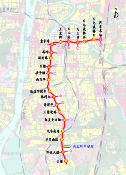 长沙地铁7号线一期什么时候开通