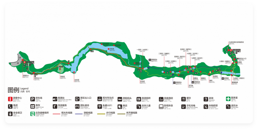 贵州九洞天风景区旅游线路图