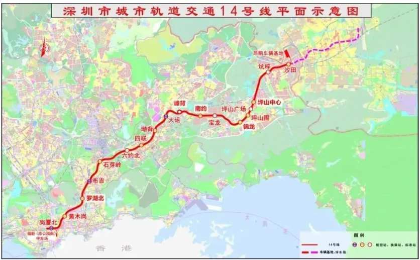 2022深圳地铁14号线最新线路图 - 票价 - 运营时间