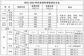 2022-2023神农架国际滑雪场和天燕滑雪场开放时间及价格