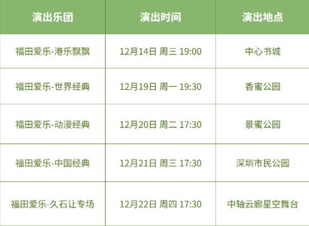 2022莲花山草地音乐节时间表及节目单