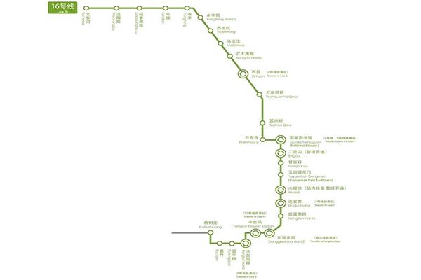 北京地鐵16號(hào)線南段有哪些站點(diǎn) 附近交通最新消息