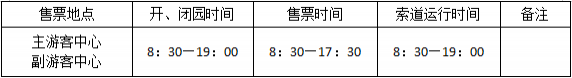 2023年4月17日起巫峡口景区开、闭园及索道运行时间有调整