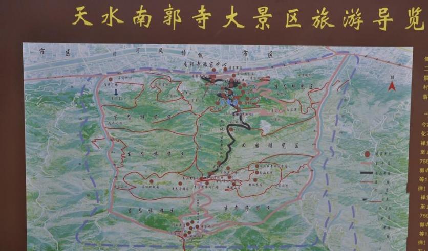 天水南郭寺旅游路线图
