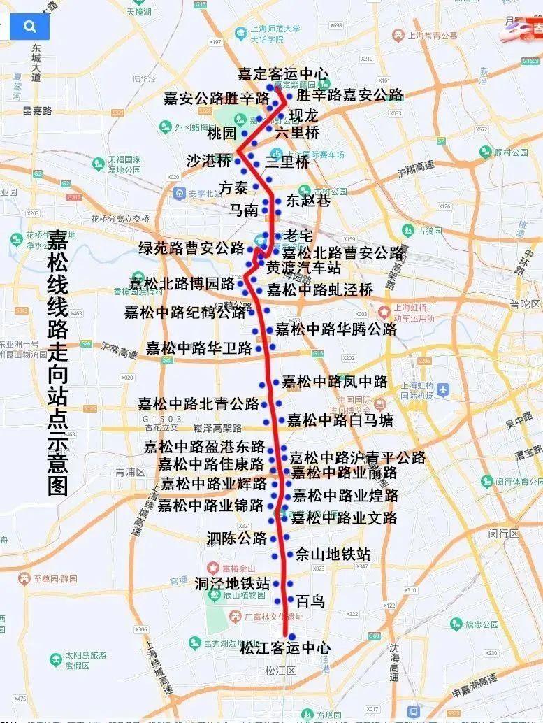 7月1日起上海嘉定7路和嘉松线公交线路调整