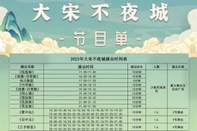 2023大宋不夜城7月最新节目单