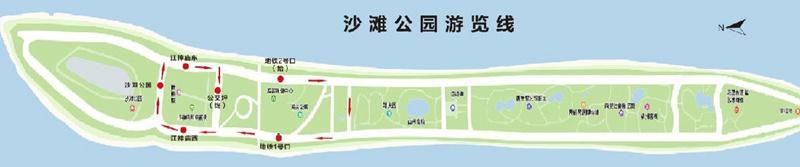 橘子洲觀光車路線圖(最新)