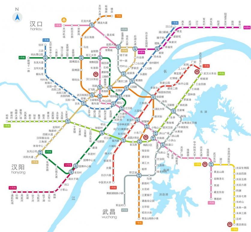 武汉地铁1号线路线+时间表+运营时间