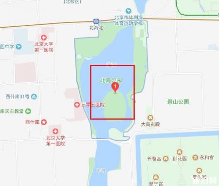 北海公园旅游路线示意图 北海公园旅游最佳路线