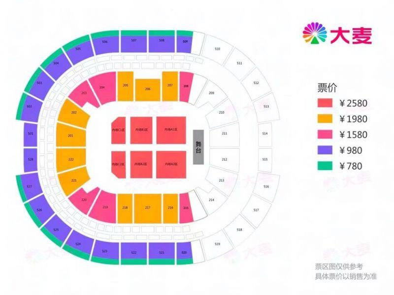 2023陈奕迅上海演唱会时间+地点+门票+座位图