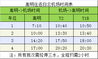 2023佛山白云機(jī)場大巴時刻表-候機(jī)樓時刻表