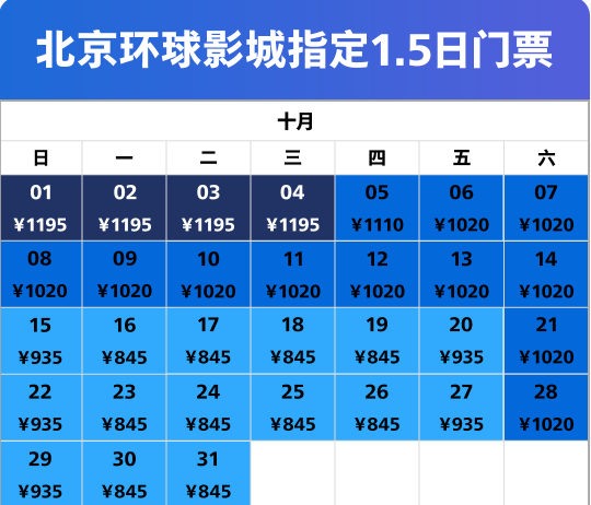 2023北京環(huán)球影城萬圣節(jié)門票多少錢