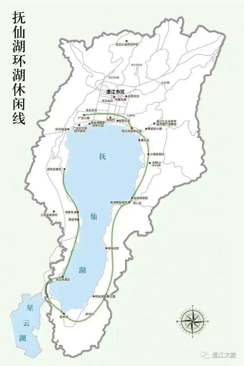 撫仙湖環湖休閑路線推薦