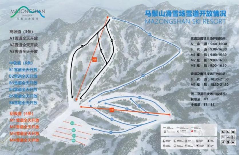 2024马鬃山滑雪场雪讲开放环境