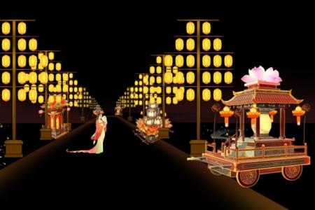 第八届武汉园博园灯会暨汉口里庙于2024年2月2日开幕