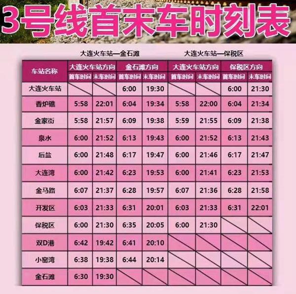 2024大连地铁时间运营时间 几点开始到几点结束