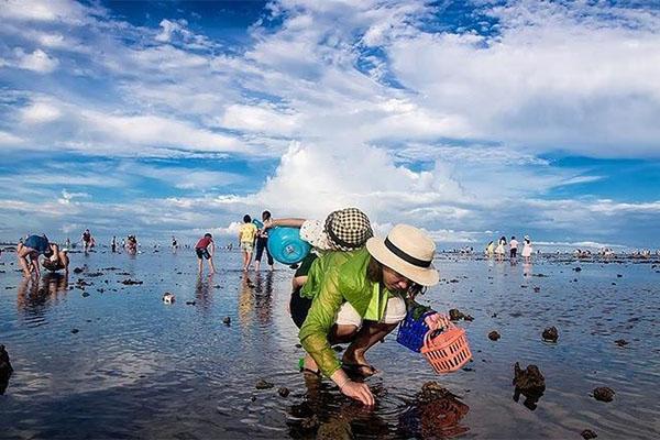 青島哪里可以趕海捉海鮮