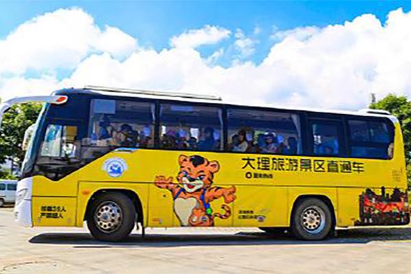 环洱海旅游观光巴士路线图