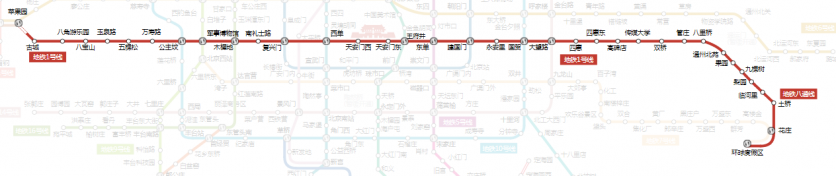 北京地铁1号线的站点+线路图+时间表2024