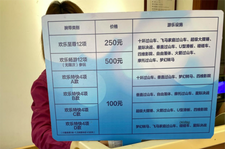长隆欢乐世界快速手环多少钱2024