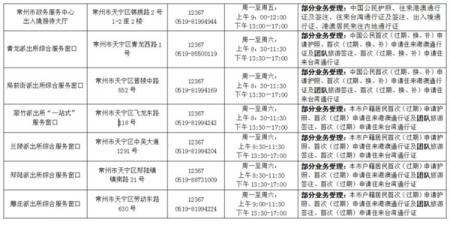 常州办护照的地方在哪里