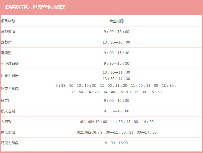 歌斐颂巧克力小镇游玩攻略