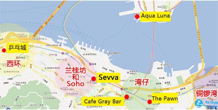 香港兰桂坊地图图片