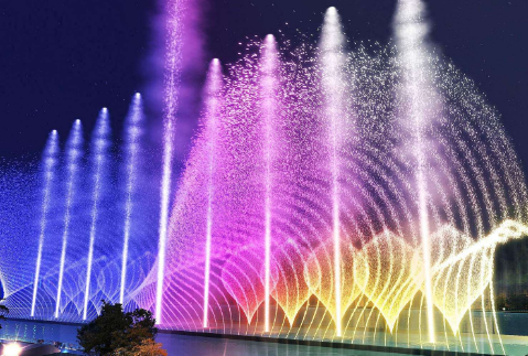 重庆南滨路音乐喷泉图片