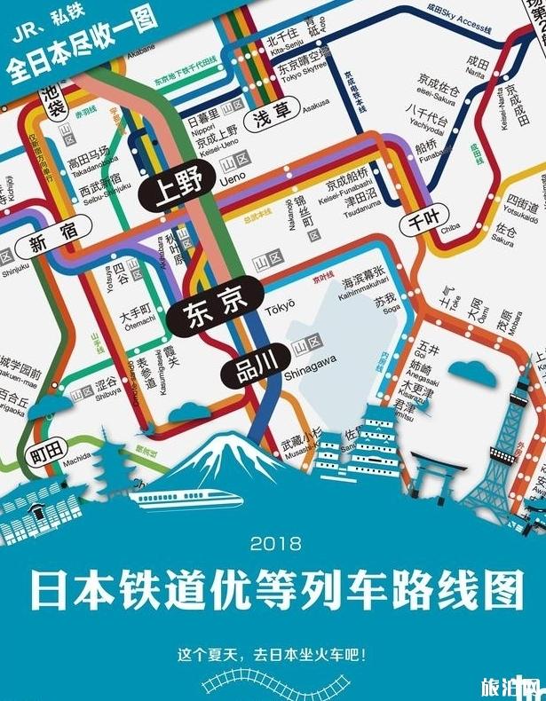 日本铁道旅行攻略 日本铁道优等列车路线图2018