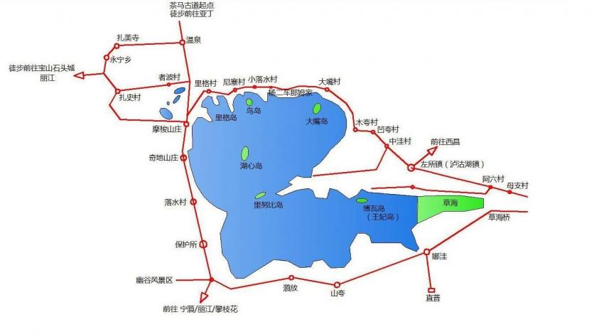泸沽湖位置图片