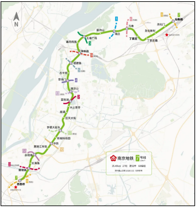 元宵节南京地铁运营时间调整2021南京建设中的地铁线路图