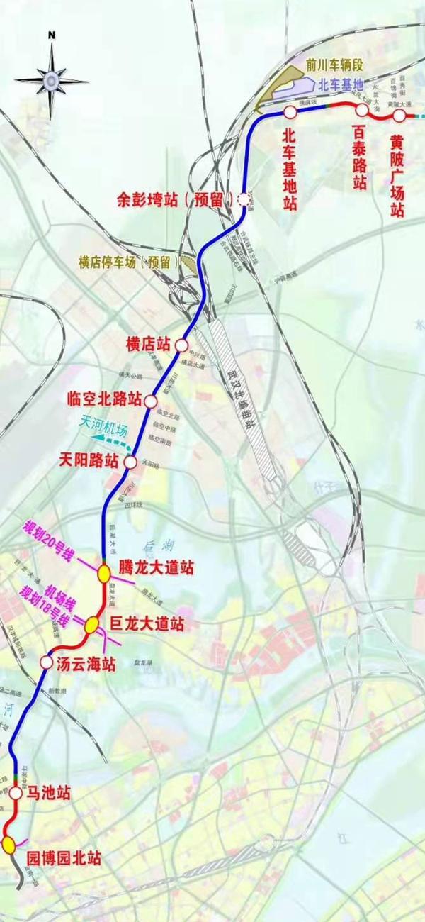 武汉七号线二期线路图图片