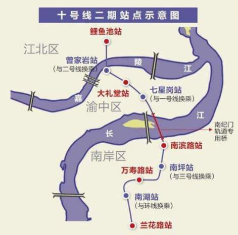 重庆10地铁号线线路图图片