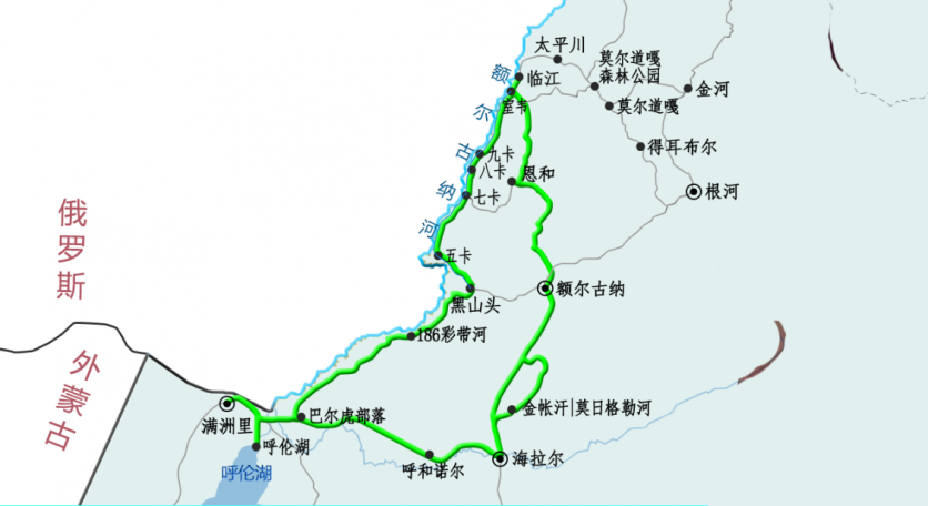 航拍中国内蒙古路线图图片