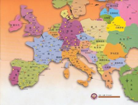 欧洲地图高清中文版欧洲主要国家旅游介绍_旅泊网