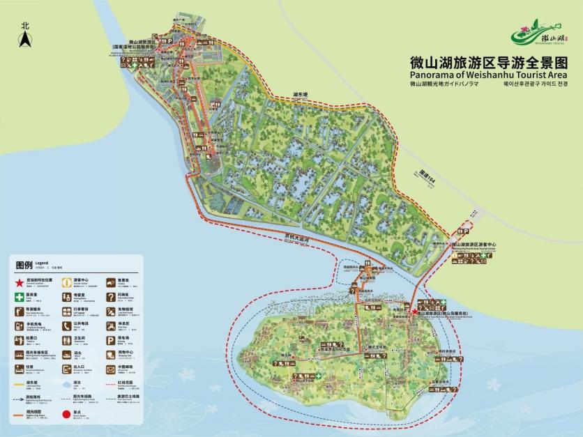微山湖旅游景区地图图片